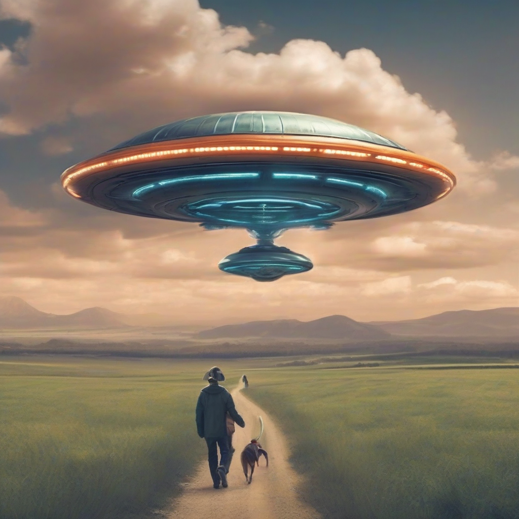 a walk in a ufo is not necessarily better than a walk by मुफ्त एआई छवि जनरेटर - बिना लॉगिन के✨ | AIGAZOU