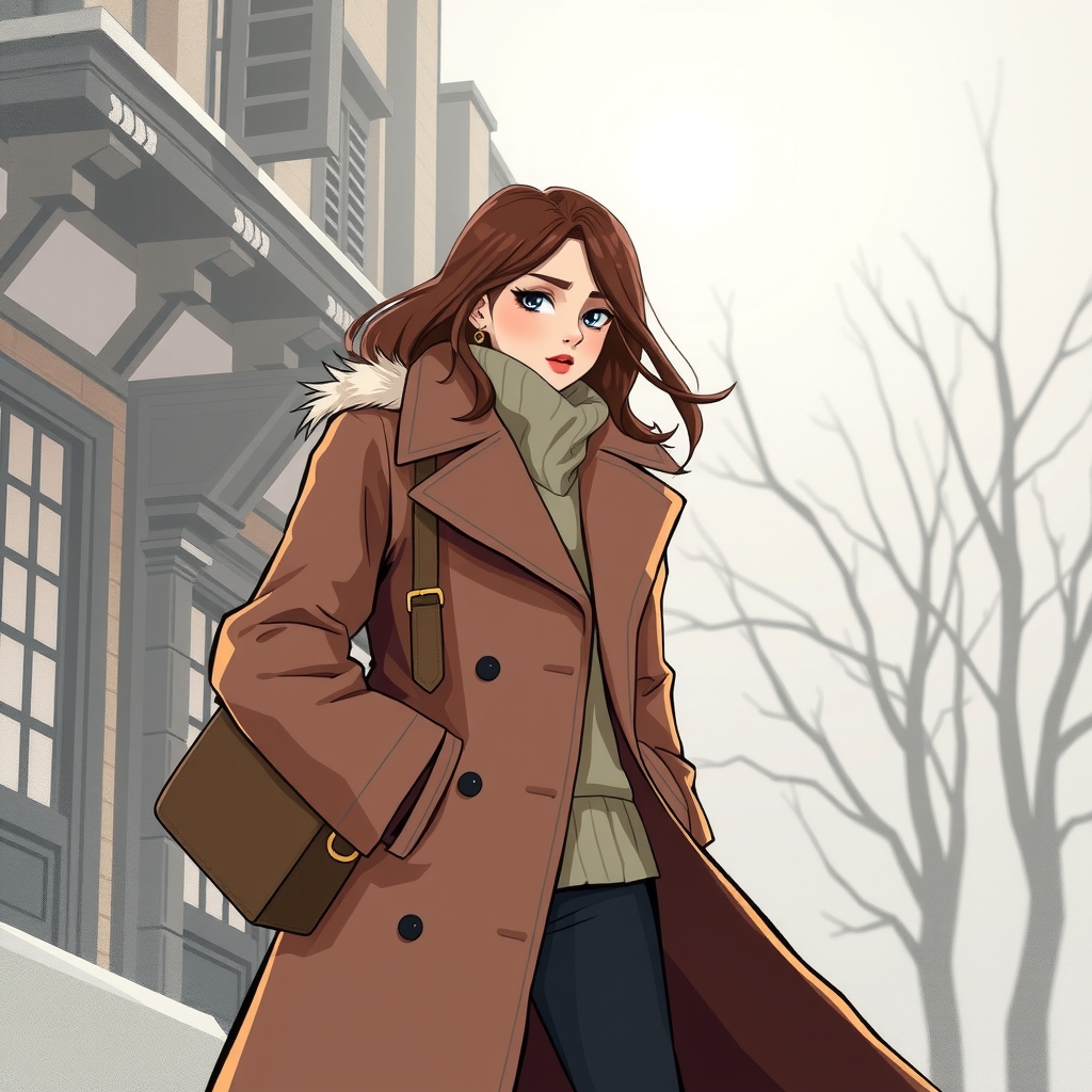 woman with long coat by Générateur d'images par IA gratuit - Aucune connexion nécessaire✨ | AIGAZOU