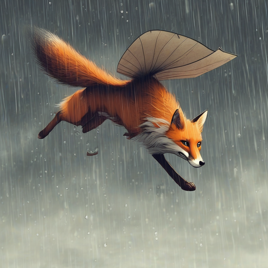 flying fox god in heavy rain by Free AI Image Generator & Maker - No login required✨ | AIGAZOU