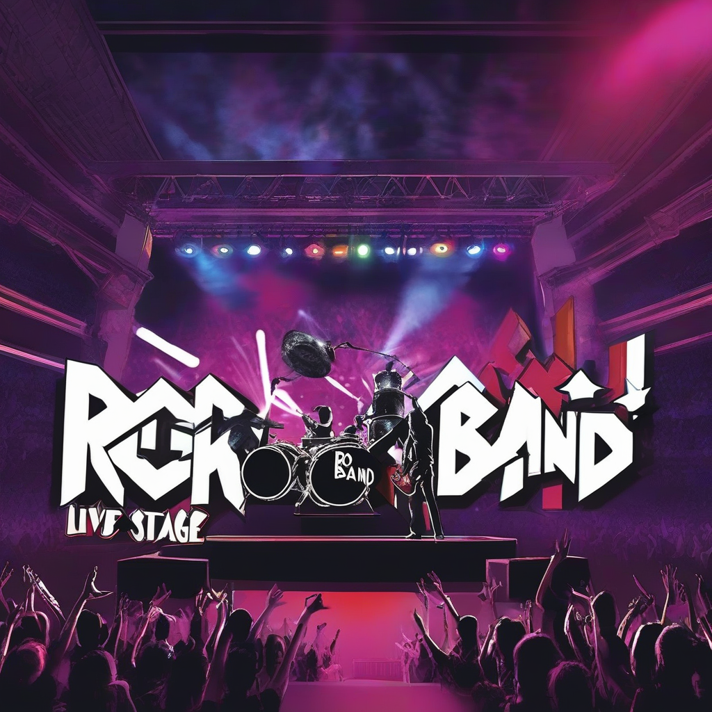 rock band live stage by Free AI Image Generator & Maker - No login required✨ | AIGAZOU