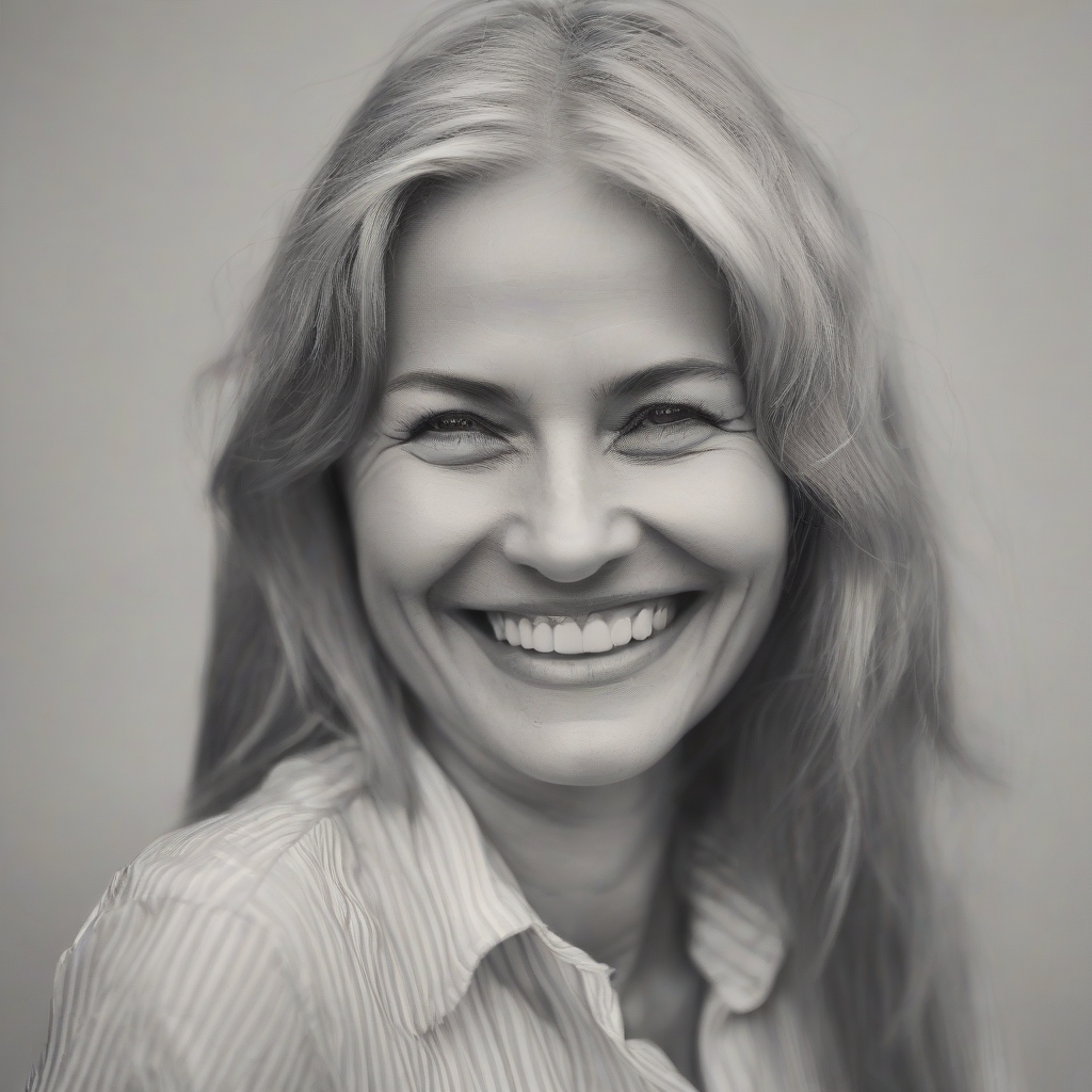 smiling woman by 免费AI图像生成工具 | AIGAZOU