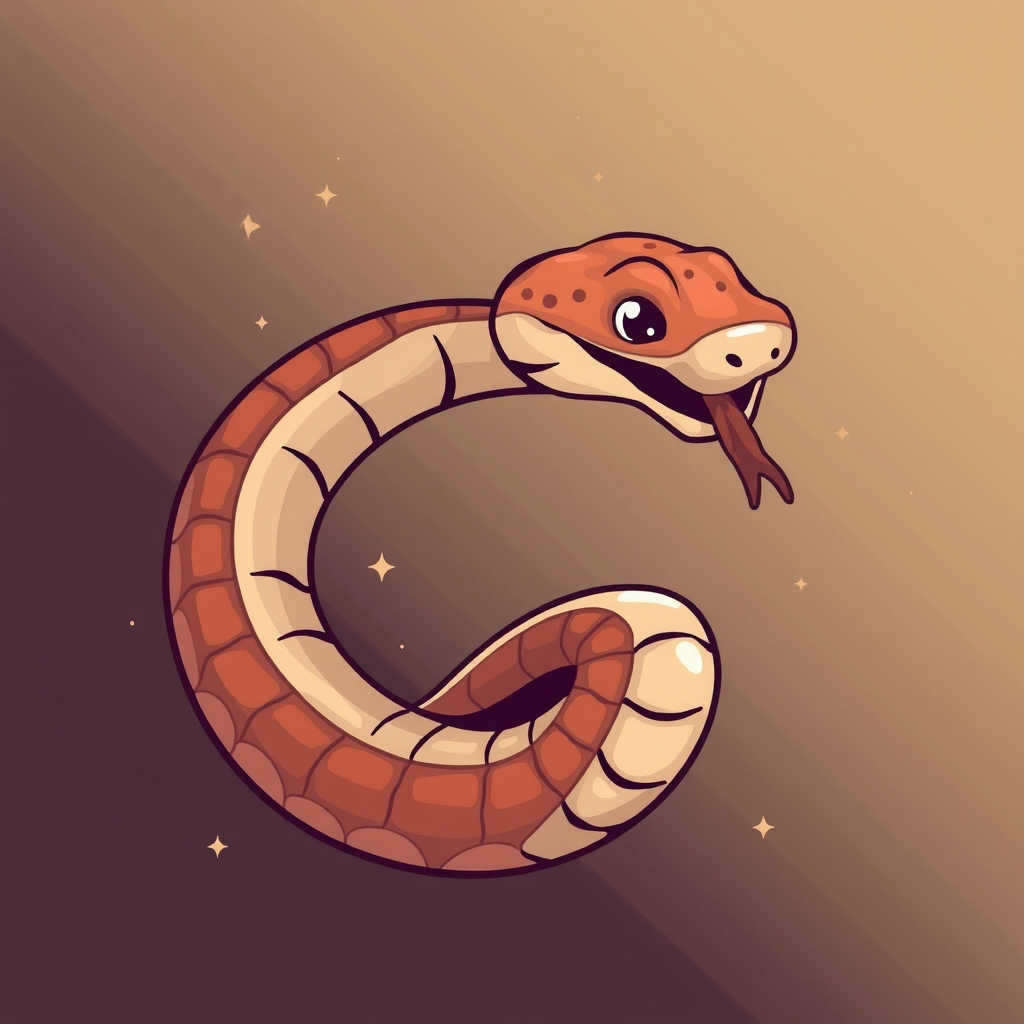 simple young zodiac snake by Free AI Image Generator & Maker - No login required✨ | AIGAZOU