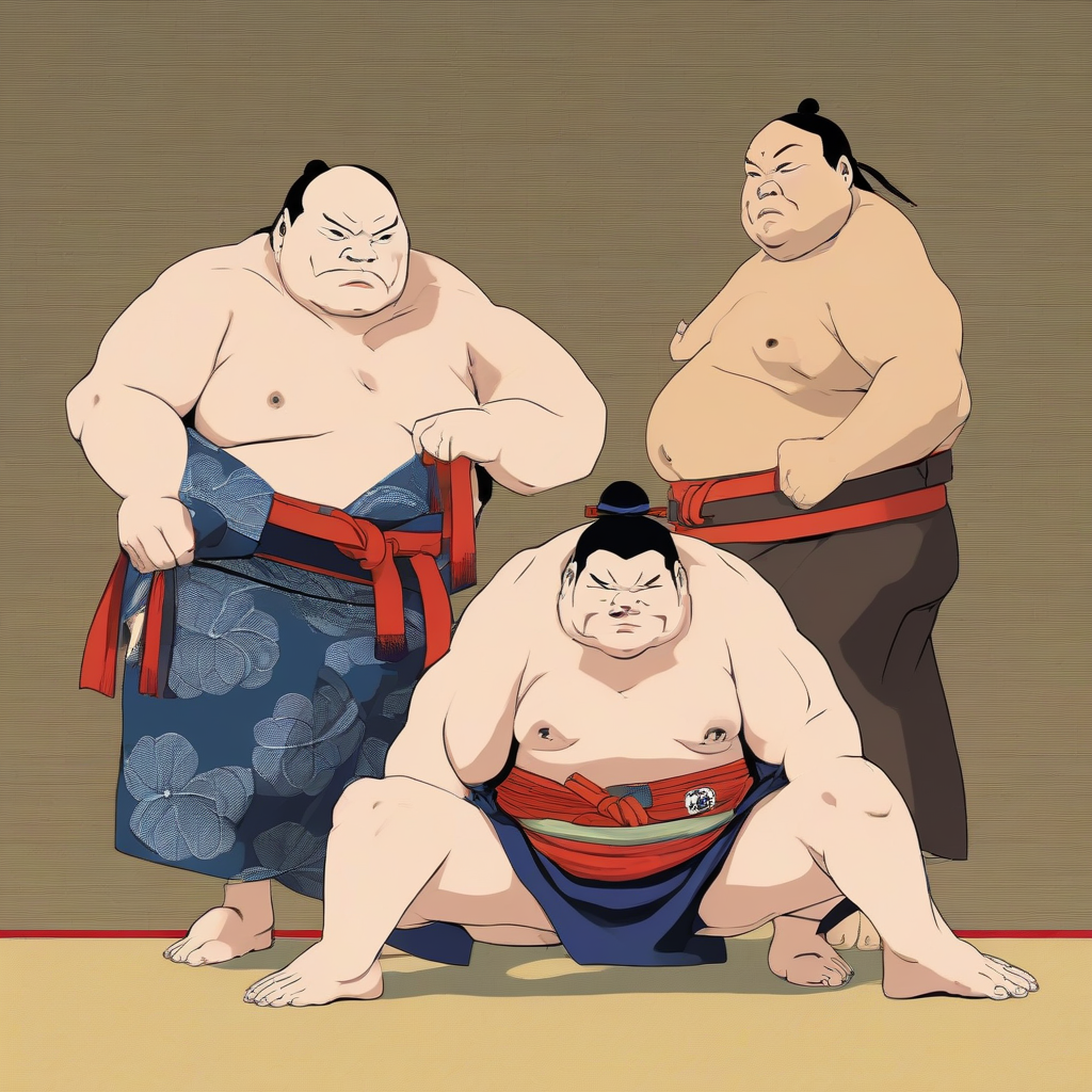 sumo yokozuna nishiki e by 免費AI圖像生成工具 AI製圖 | AIGAZOU