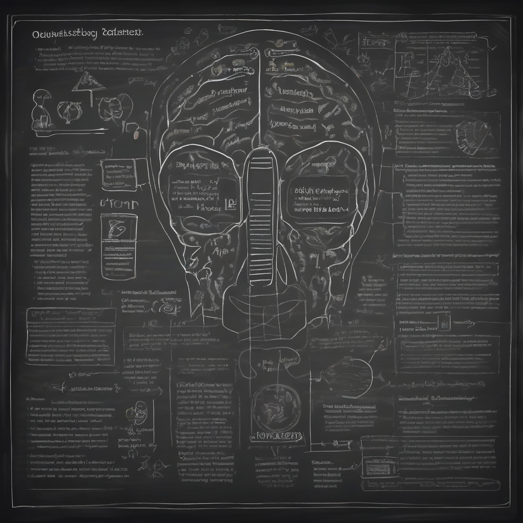 psychology content on blackboard english text and diagrams by मुफ्त एआई छवि जनरेटर - बिना लॉगिन के✨ | AIGAZOU