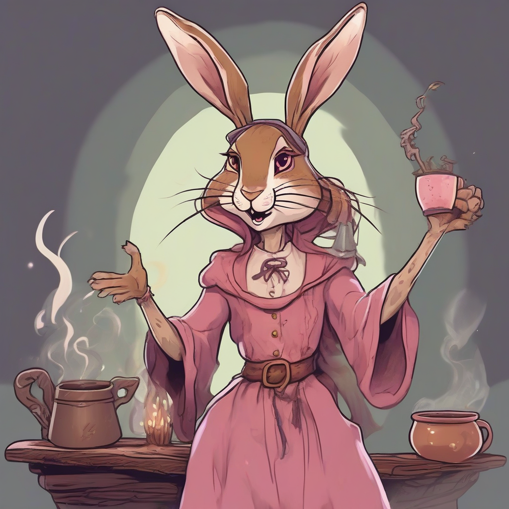 tall female hare with rabbit head and paw by मुफ्त एआई छवि जनरेटर - बिना लॉगिन के✨ | AIGAZOU