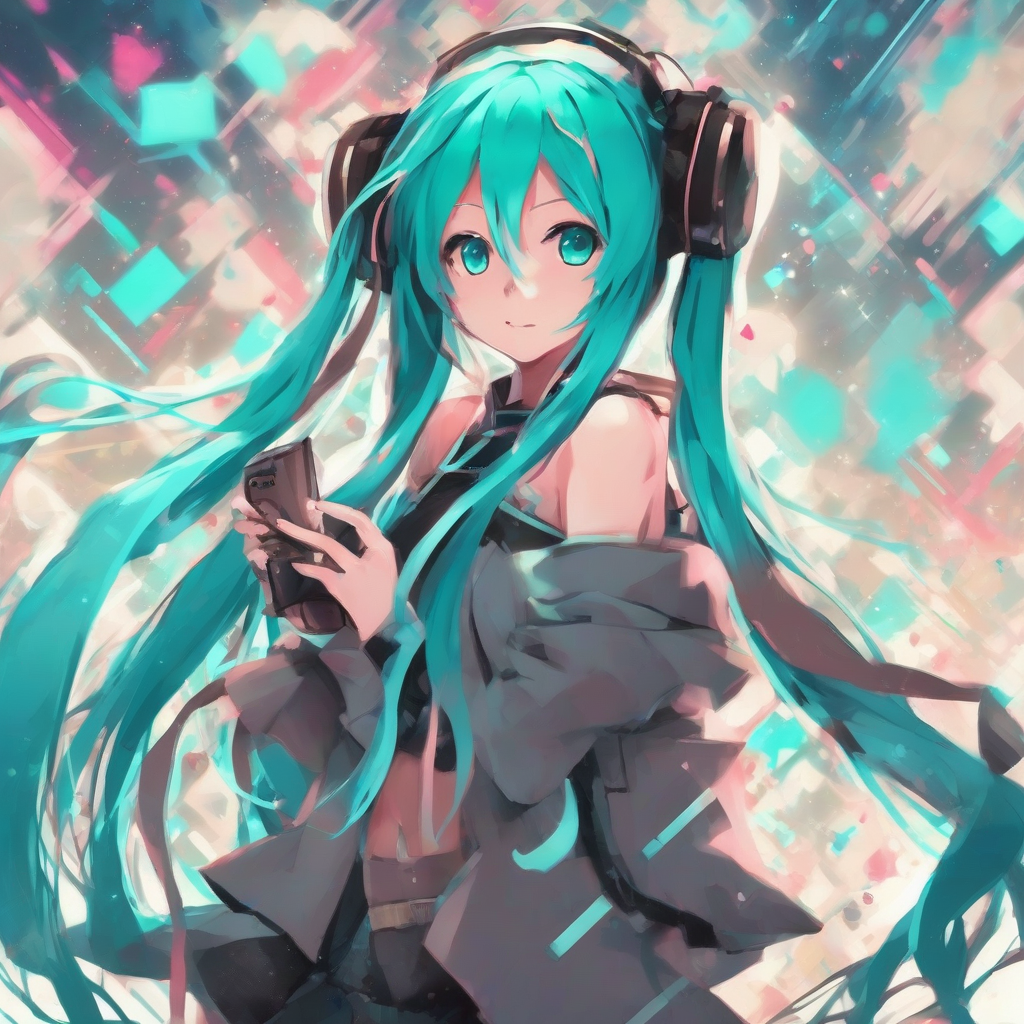 anime art style giant girl hatsune miku by मुफ्त एआई छवि जनरेटर - बिना लॉगिन के✨ | AIGAZOU