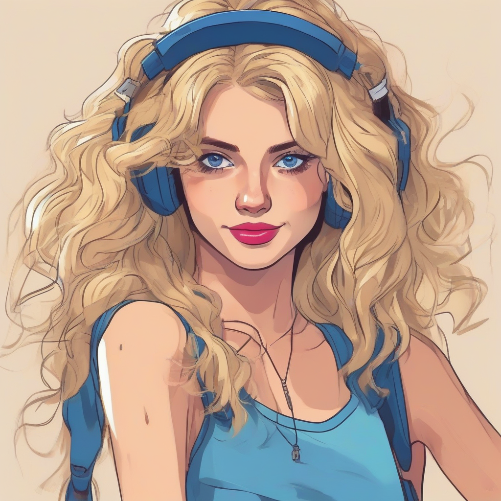 girl 80s style blonde hair blue eyes by मुफ्त एआई छवि जनरेटर - बिना लॉगिन के✨ | AIGAZOU