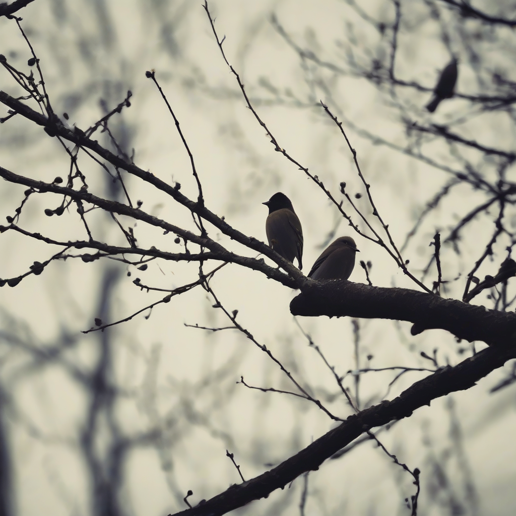 birds whistle on a branch in silent trees by मुफ्त एआई छवि जनरेटर - बिना लॉगिन के✨ | AIGAZOU