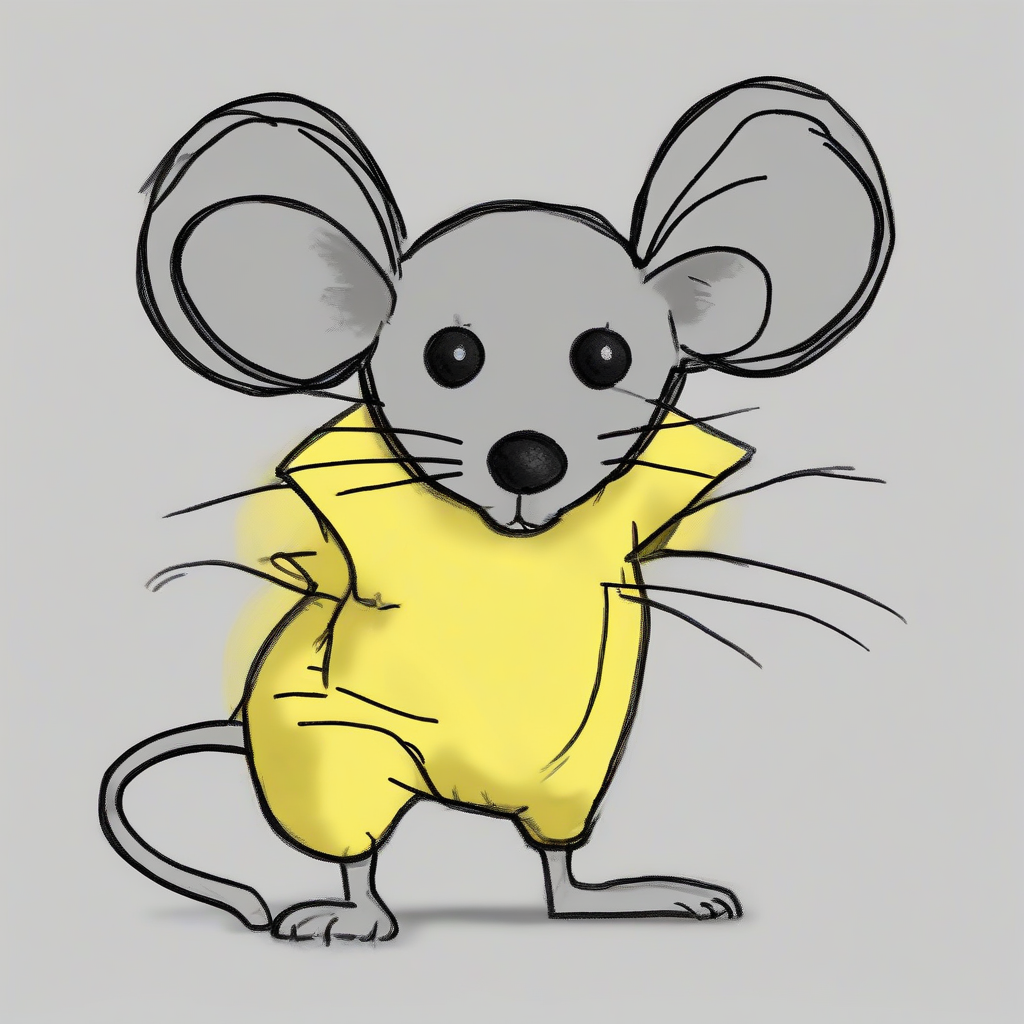 a yellow body with black tipped ears mouse by Générateur d'images par IA gratuit - Aucune connexion nécessaire✨ | AIGAZOU