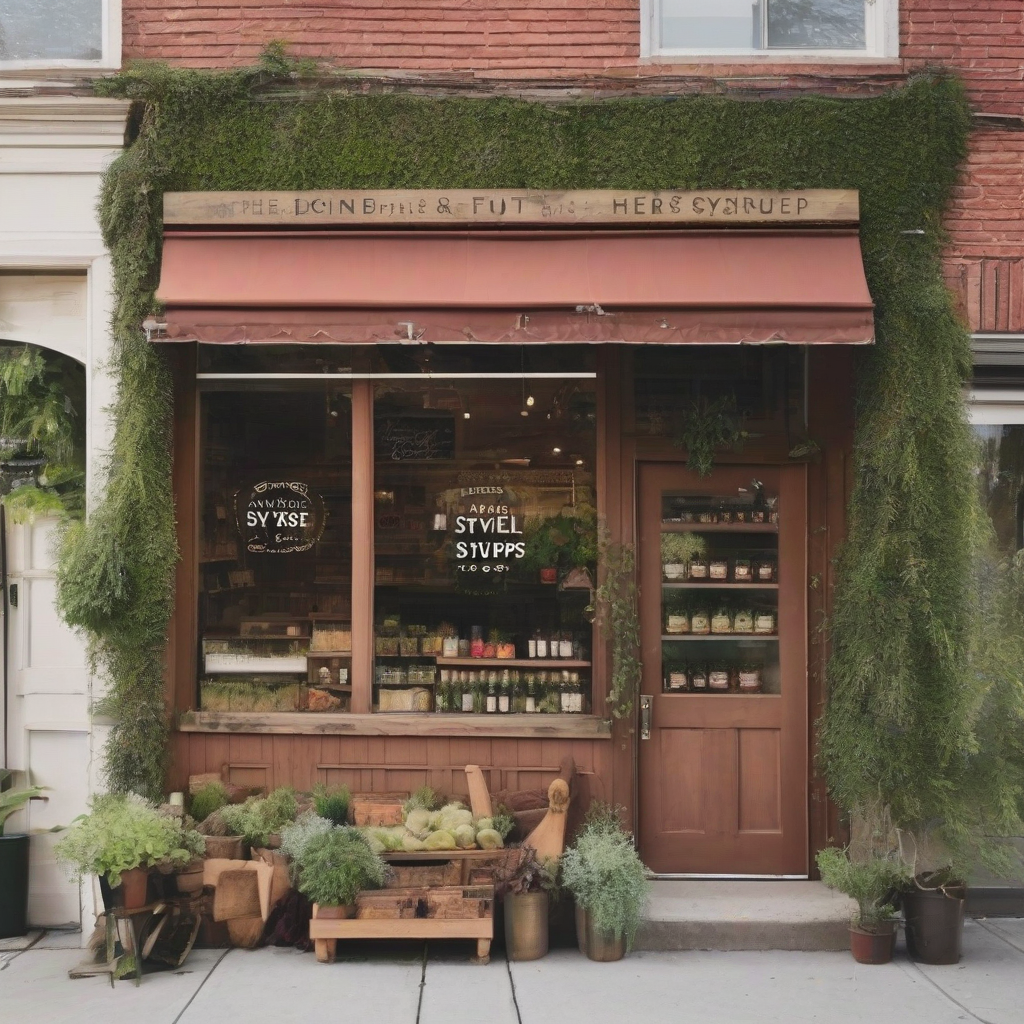 a cozy store with local fruit and herb syrups by मुफ्त एआई छवि जनरेटर - बिना लॉगिन के✨ | AIGAZOU