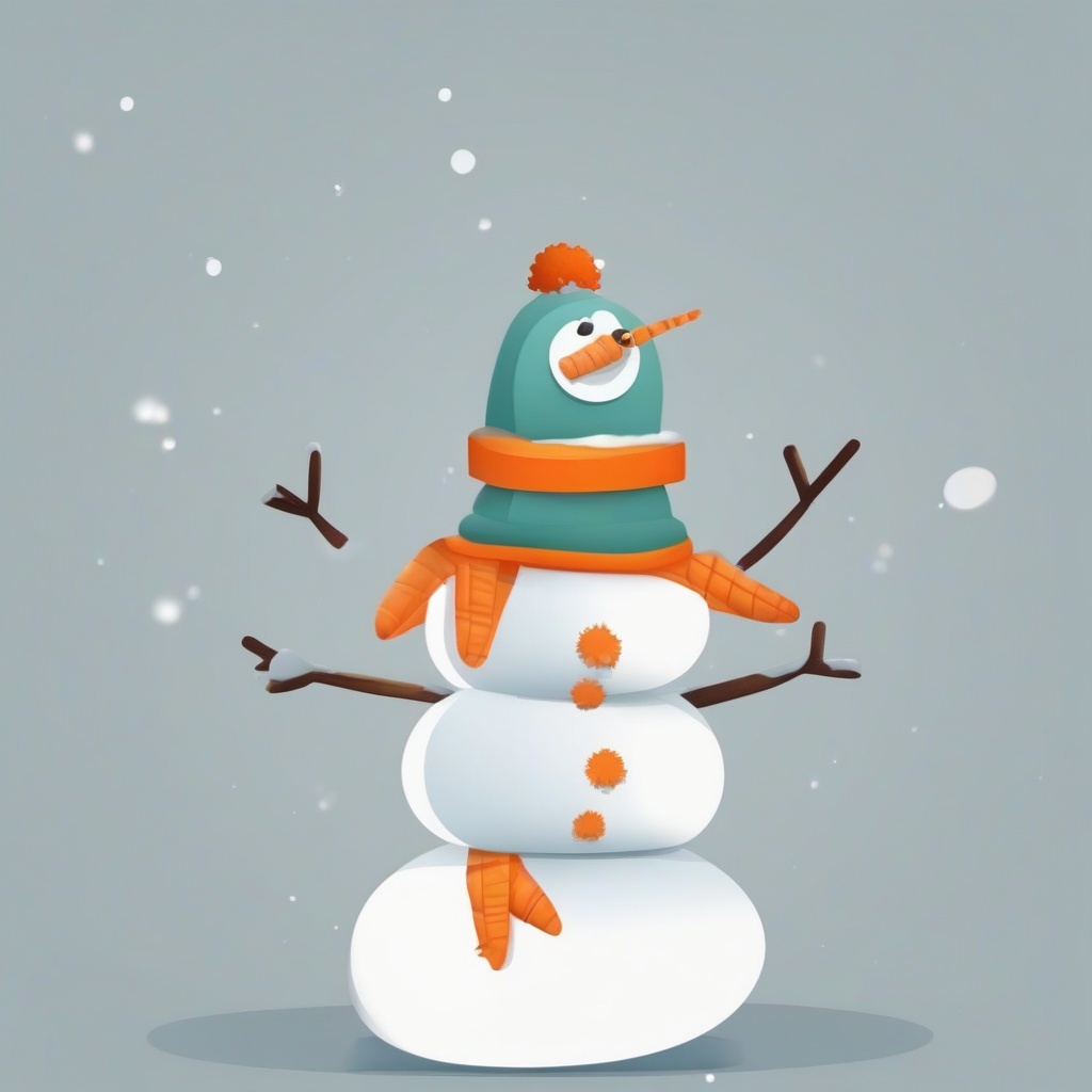 create a snowman with a carrot by मुफ्त एआई छवि जनरेटर - बिना लॉगिन के✨ | AIGAZOU