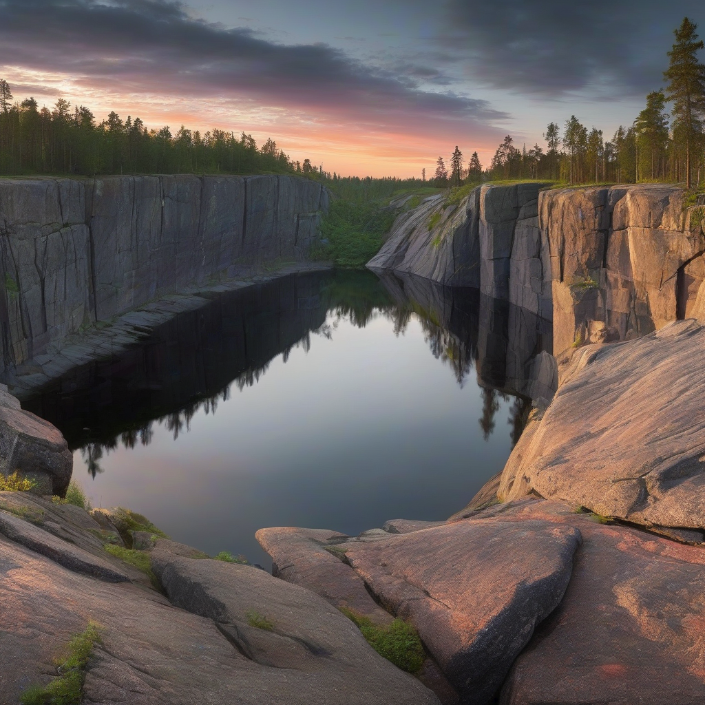 finland summer cliff top panorama sunrise by मुफ्त एआई छवि जनरेटर - बिना लॉगिन के✨ | AIGAZOU