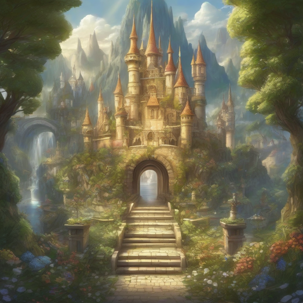 a sun kingdom realistic like from a fairy tale by Générateur d'images par IA gratuit - Aucune connexion nécessaire✨ | AIGAZOU