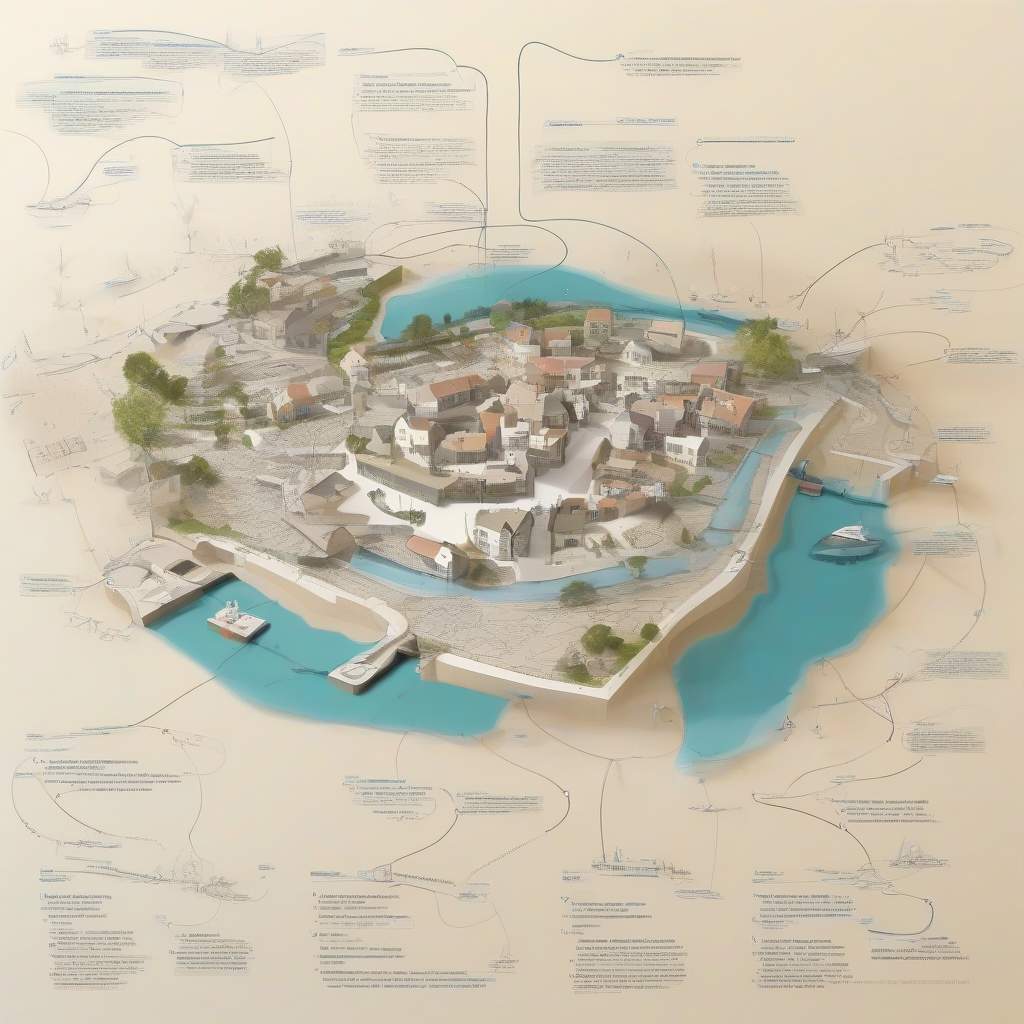 mindmap concept presentation architecture project saint brevins les pins sea level rise by मुफ्त एआई छवि जनरेटर - बिना लॉगिन के✨ | AIGAZOU