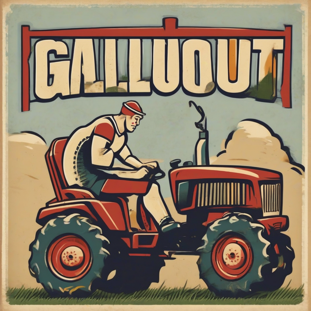 a rugby player logo on a tractor with gallouet by أداة مجانية لإنشاء الصور بالذكاء الاصطناعي - إنشاء الصور بدون تسجيل الدخول | AIGAZOU