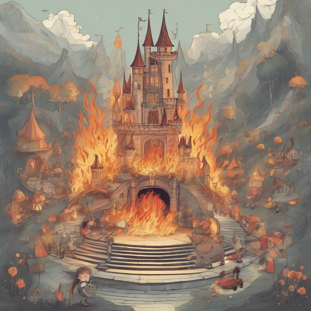 create a fire kingdom from a fairy tale by मुफ्त एआई छवि जनरेटर - बिना लॉगिन के✨ | AIGAZOU