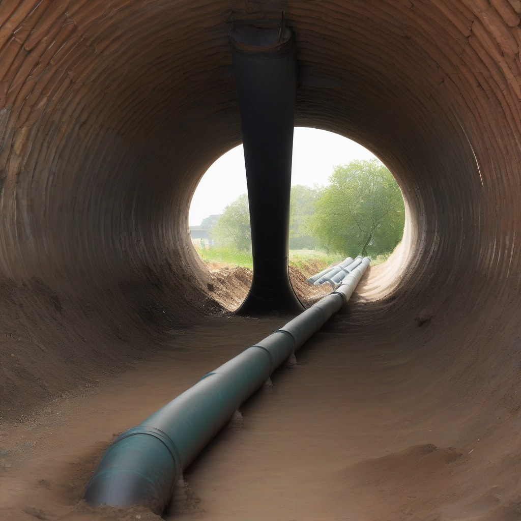 long underground water pipeline by أداة مجانية لإنشاء الصور بالذكاء الاصطناعي - إنشاء الصور بدون تسجيل الدخول | AIGAZOU