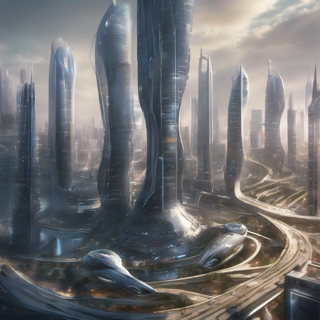 future city by Générateur d'images par IA gratuit - Aucune connexion nécessaire✨ | AIGAZOU