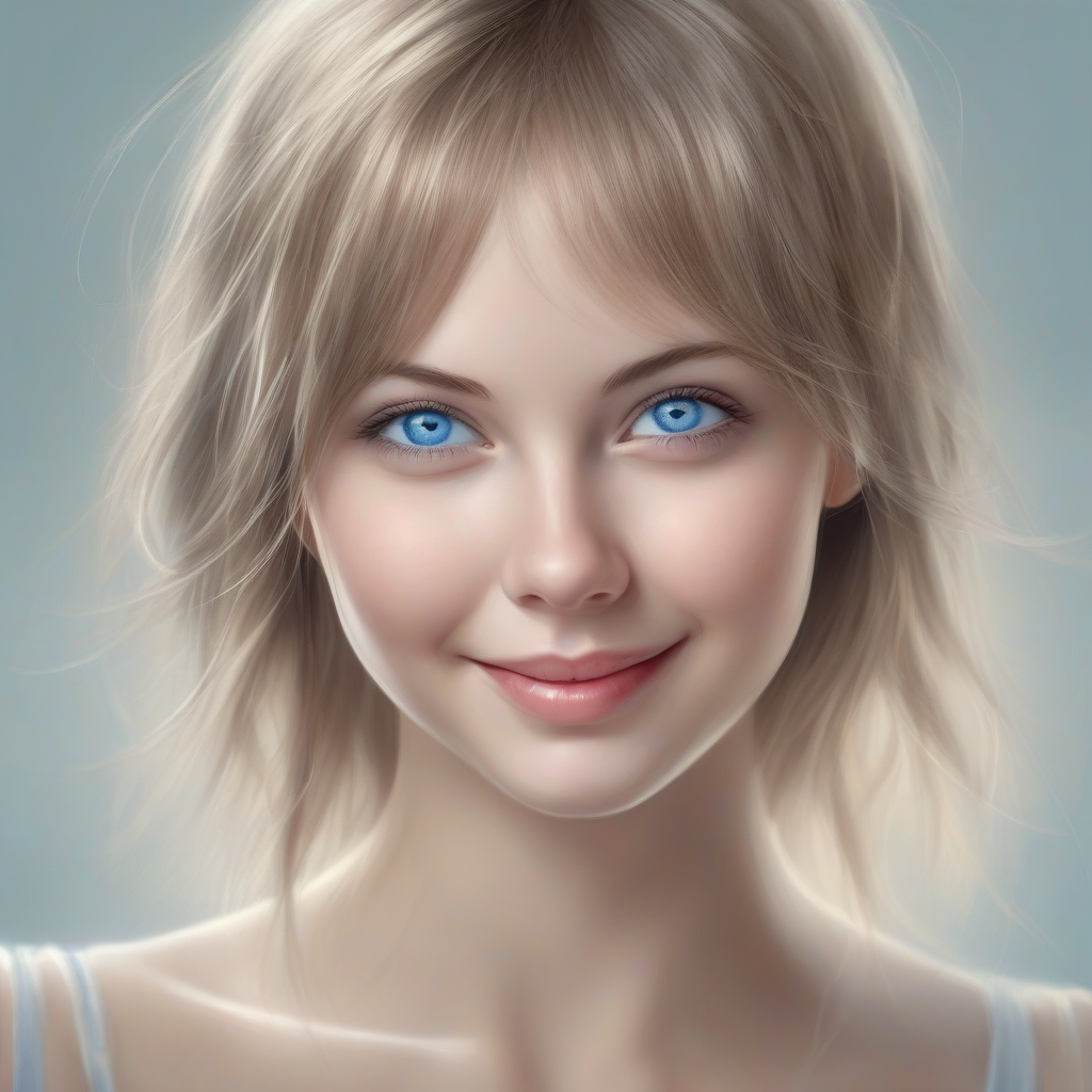 happy expression sky blue eyes beautiful glowing eyes by मुफ्त एआई छवि जनरेटर - बिना लॉगिन के✨ | AIGAZOU