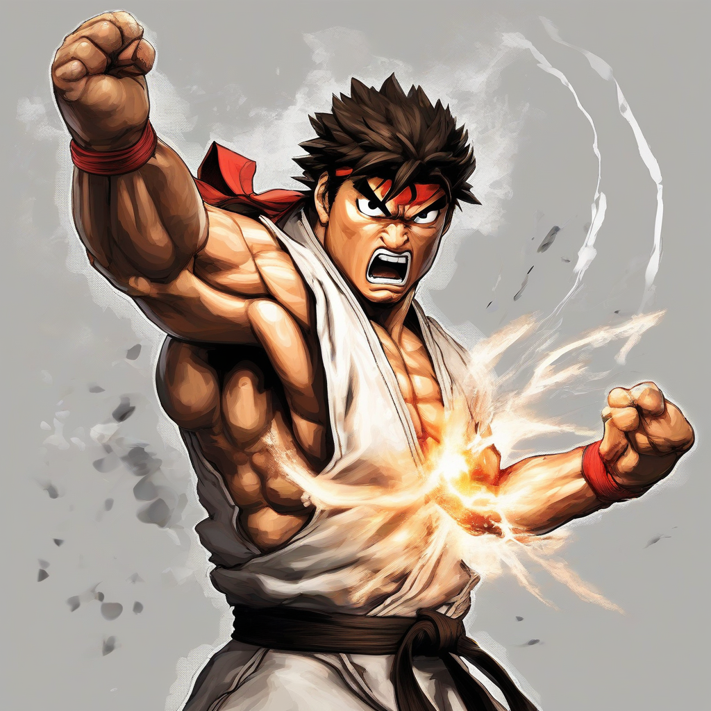 hadouken ryu by मुफ्त एआई छवि जनरेटर - बिना लॉगिन के✨ | AIGAZOU