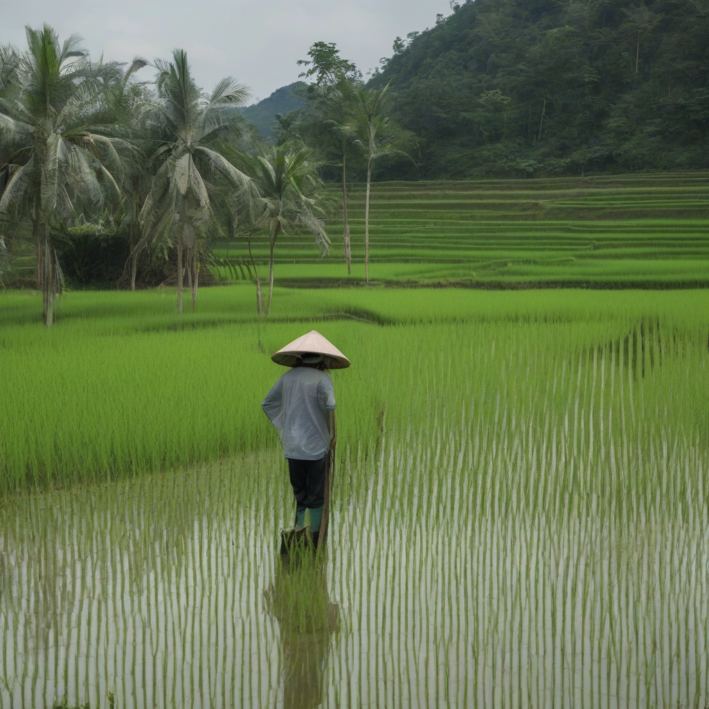 rice plants taller than people by मुफ्त एआई छवि जनरेटर - बिना लॉगिन के✨ | AIGAZOU