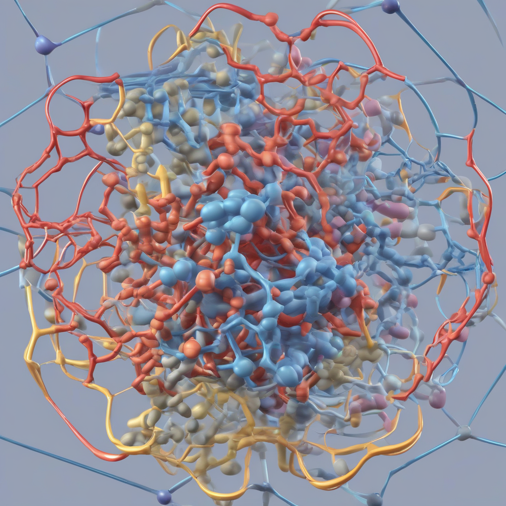 multiple protein structures entangled by मुफ्त एआई छवि जनरेटर - बिना लॉगिन के✨ | AIGAZOU