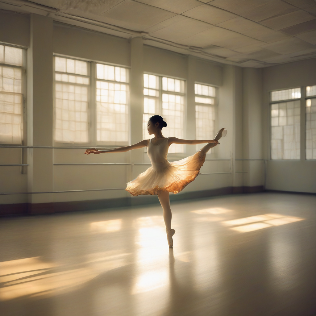 young chinese dancer li ting prepares for art exam by मुफ्त एआई छवि जनरेटर - बिना लॉगिन के✨ | AIGAZOU