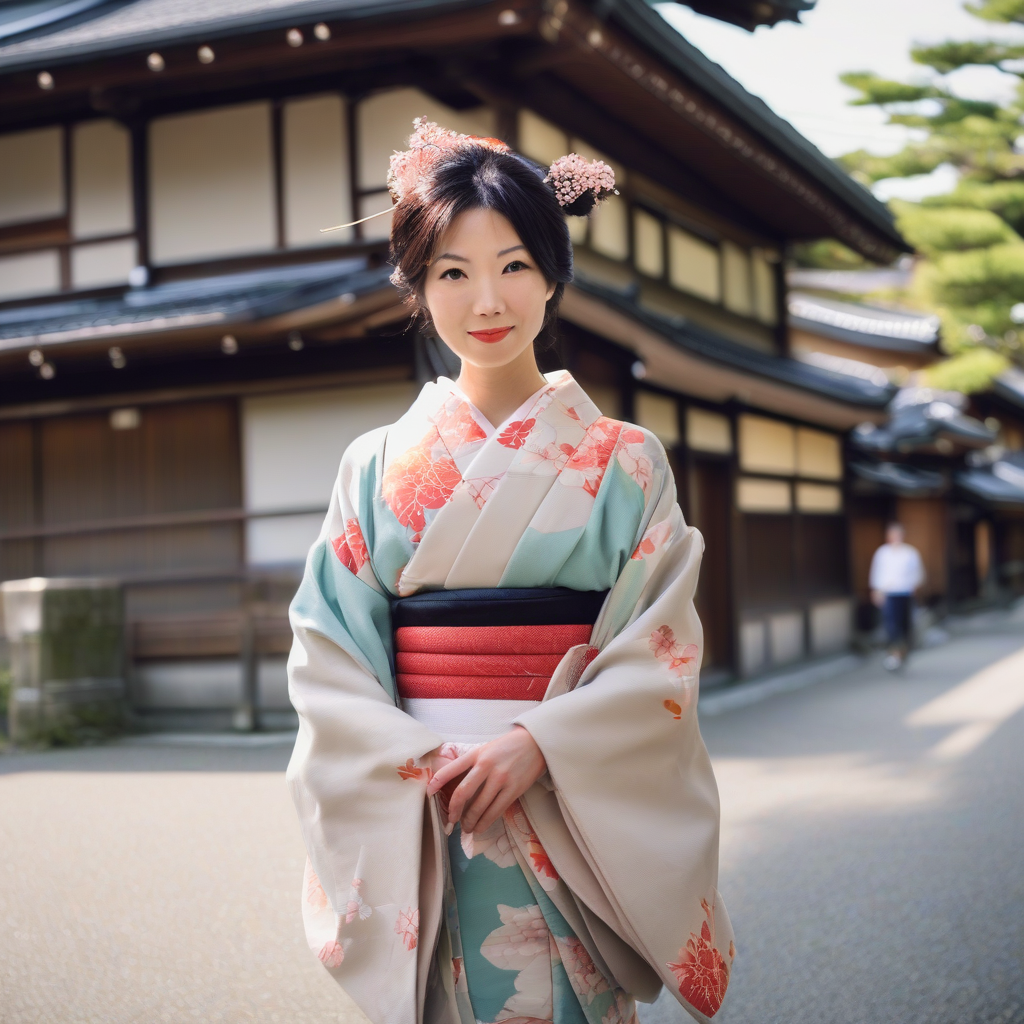 beautiful woman walking in kyoto by मुफ्त एआई छवि जनरेटर - बिना लॉगिन के✨ | AIGAZOU