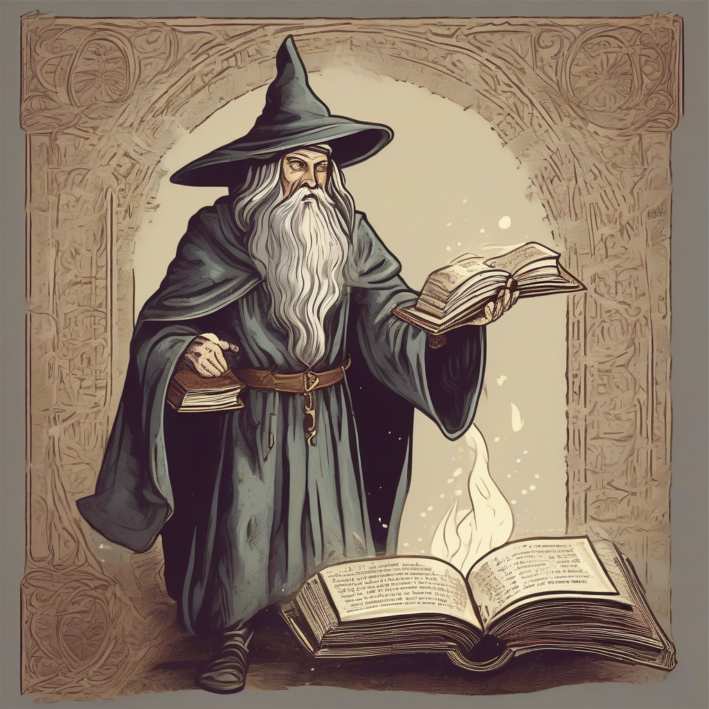 medieval wizard with mysterious magic book by Générateur d'images par IA gratuit - Aucune connexion nécessaire✨ | AIGAZOU