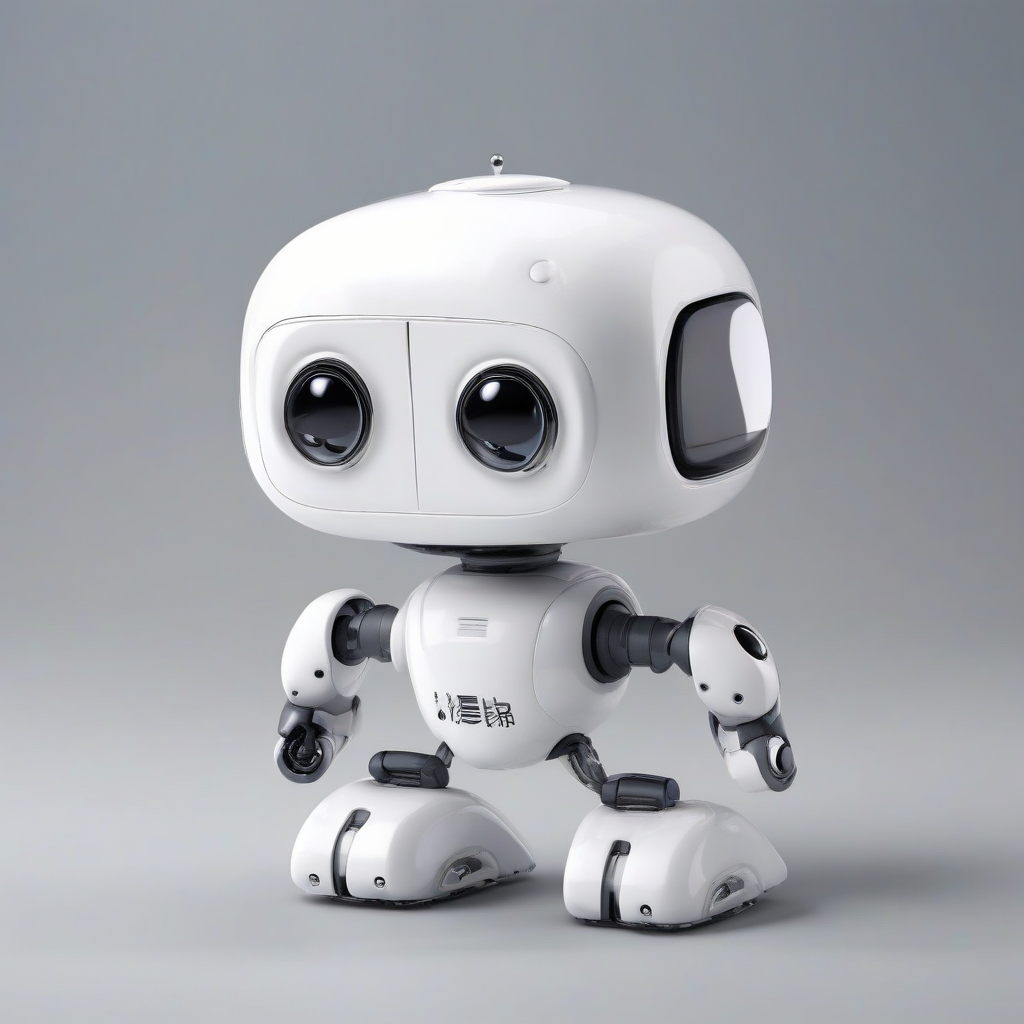 a small white robot with a simple design and a cute transparent cover by Générateur d'images par IA gratuit - Aucune connexion nécessaire✨ | AIGAZOU