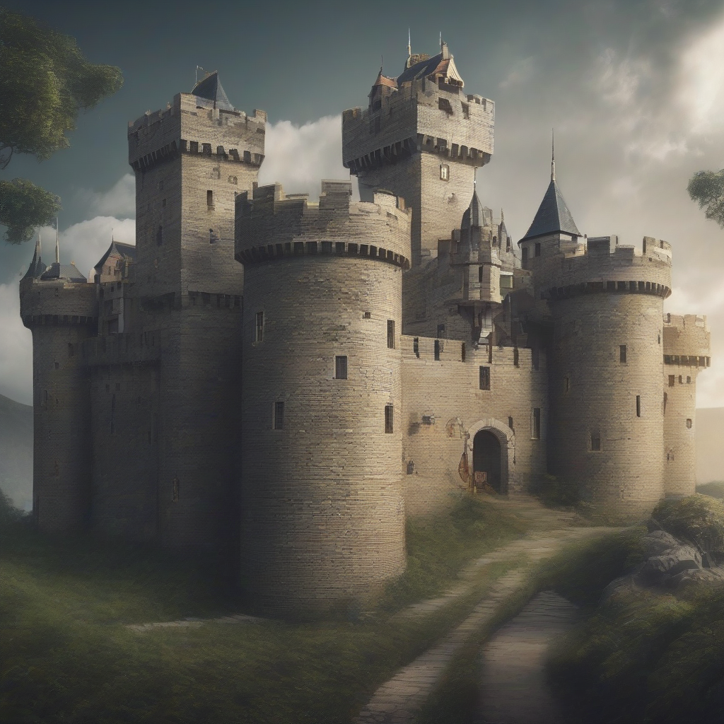 a castle to lock in front of a blockchain by मुफ्त एआई छवि जनरेटर - बिना लॉगिन के✨ | AIGAZOU