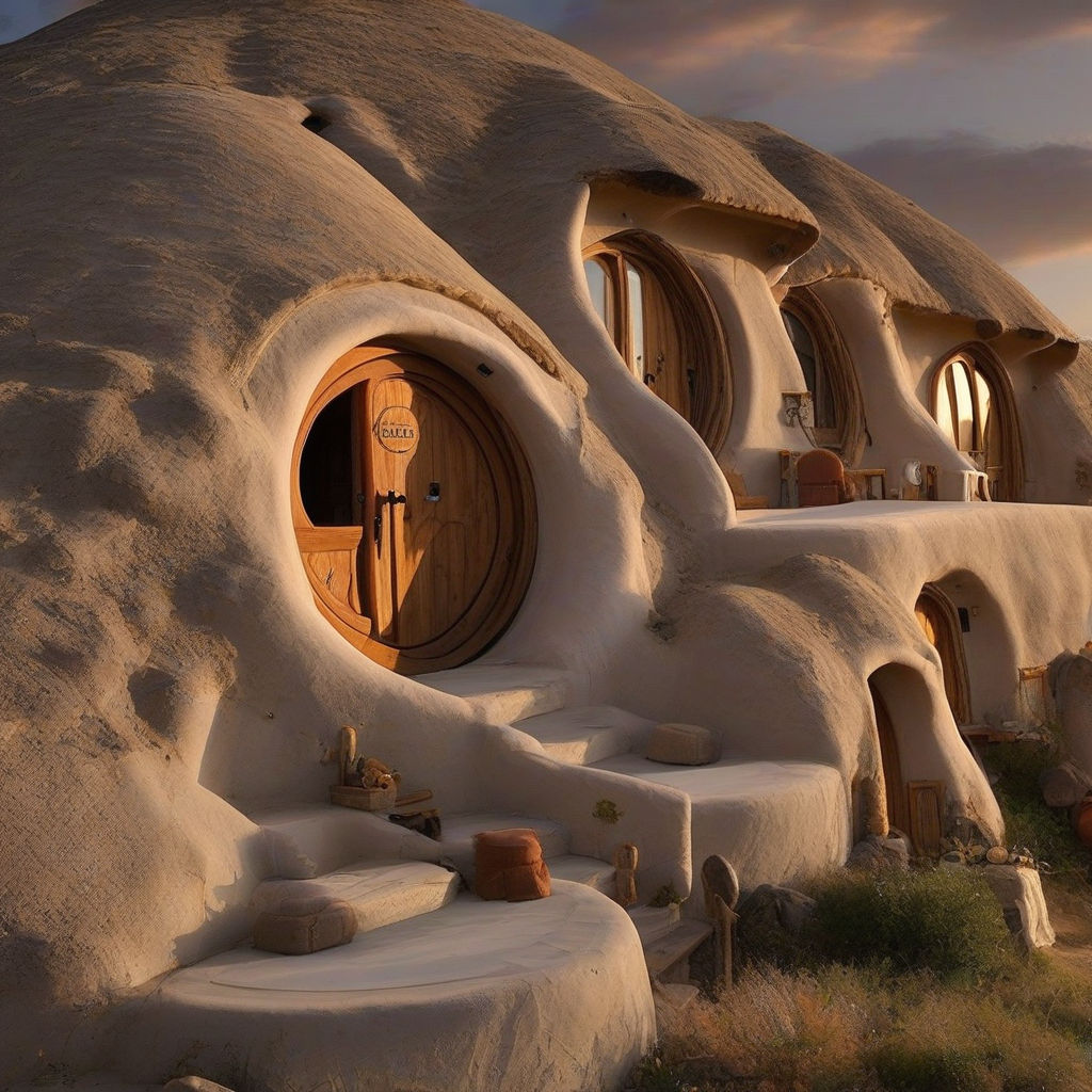 hobbit cave hotel in kapadokya by Free AI Image Generator & Maker - No login required✨ | AIGAZOU