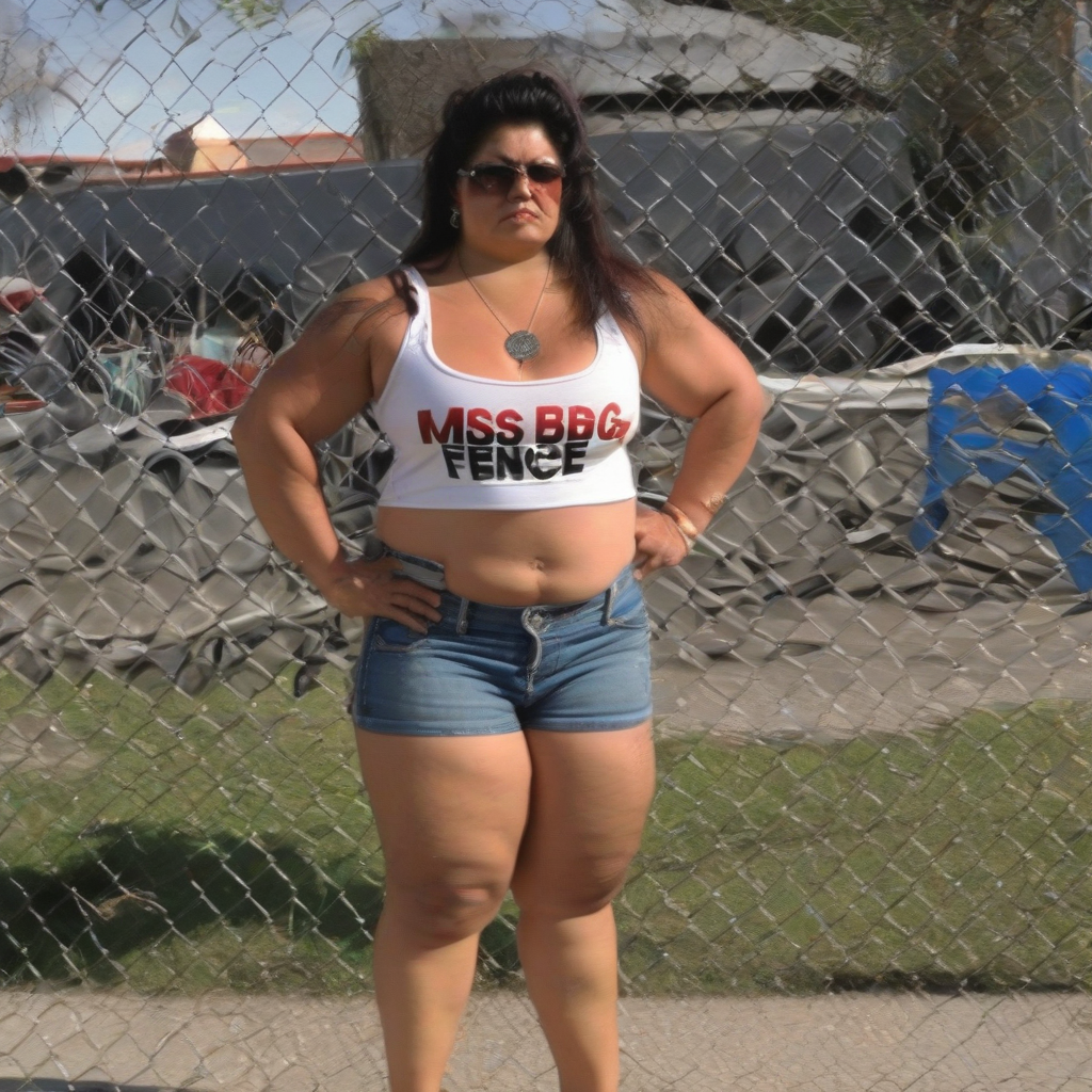 big muscle mexican woman in tank top by मुफ्त एआई छवि जनरेटर - बिना लॉगिन के✨ | AIGAZOU