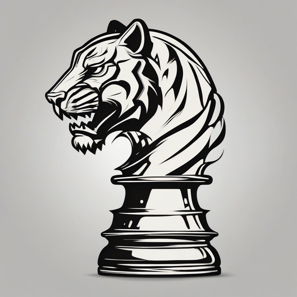 chess piece knight with tiger head logo by मुफ्त एआई छवि जनरेटर - बिना लॉगिन के✨ | AIGAZOU