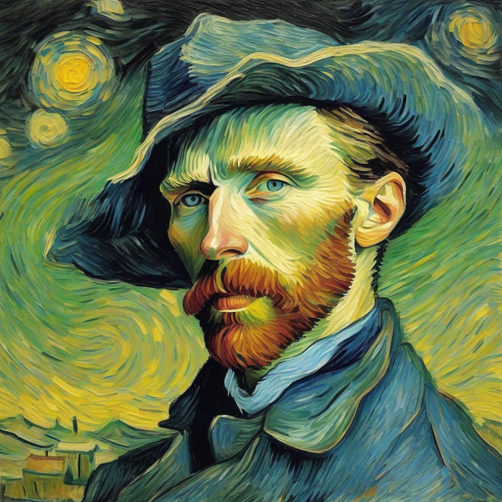 create van gogh self portrait with pastel technique by मुफ्त एआई छवि जनरेटर - बिना लॉगिन के✨ | AIGAZOU