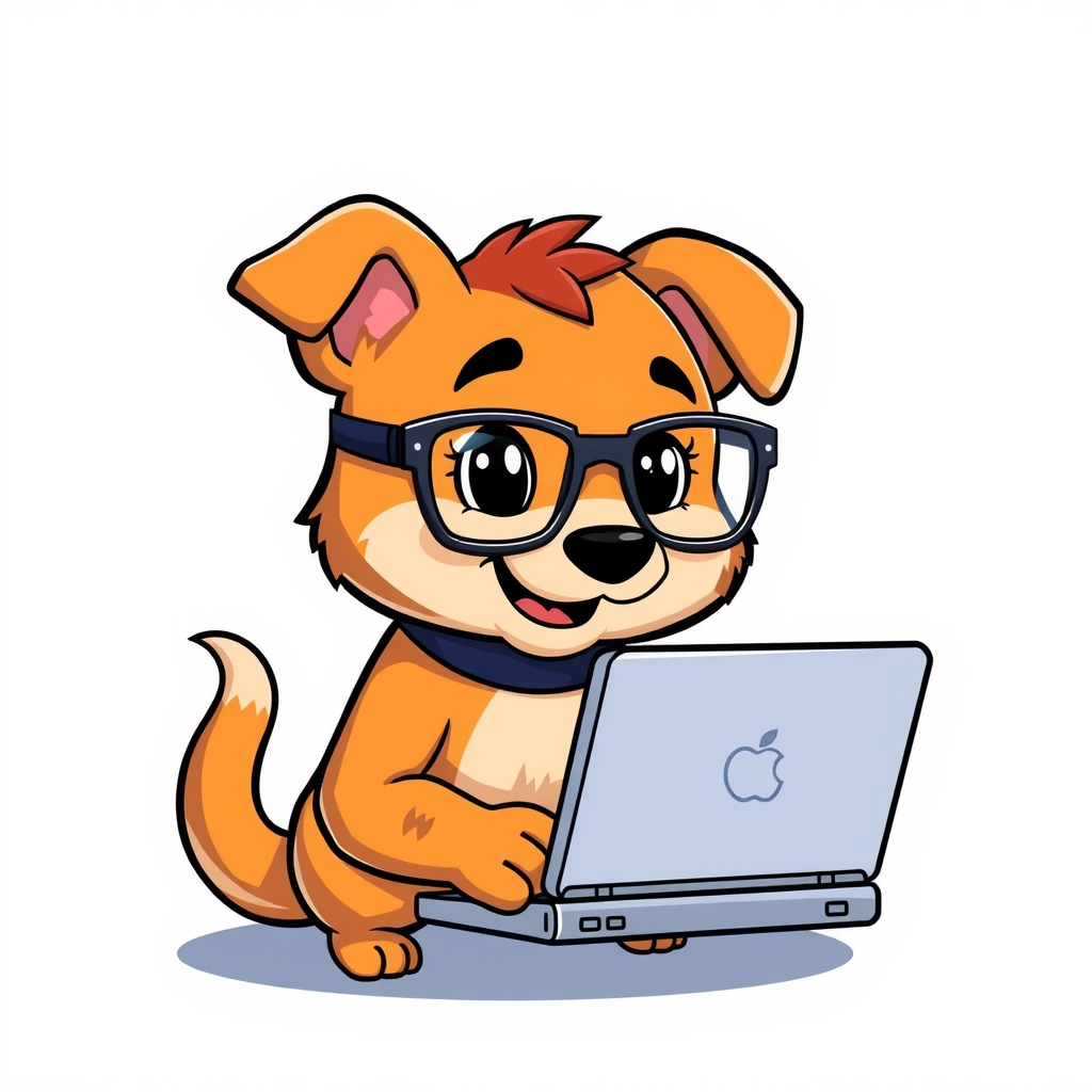 cute dog mascot character for programming by मुफ्त एआई छवि जनरेटर - बिना लॉगिन के✨ | AIGAZOU