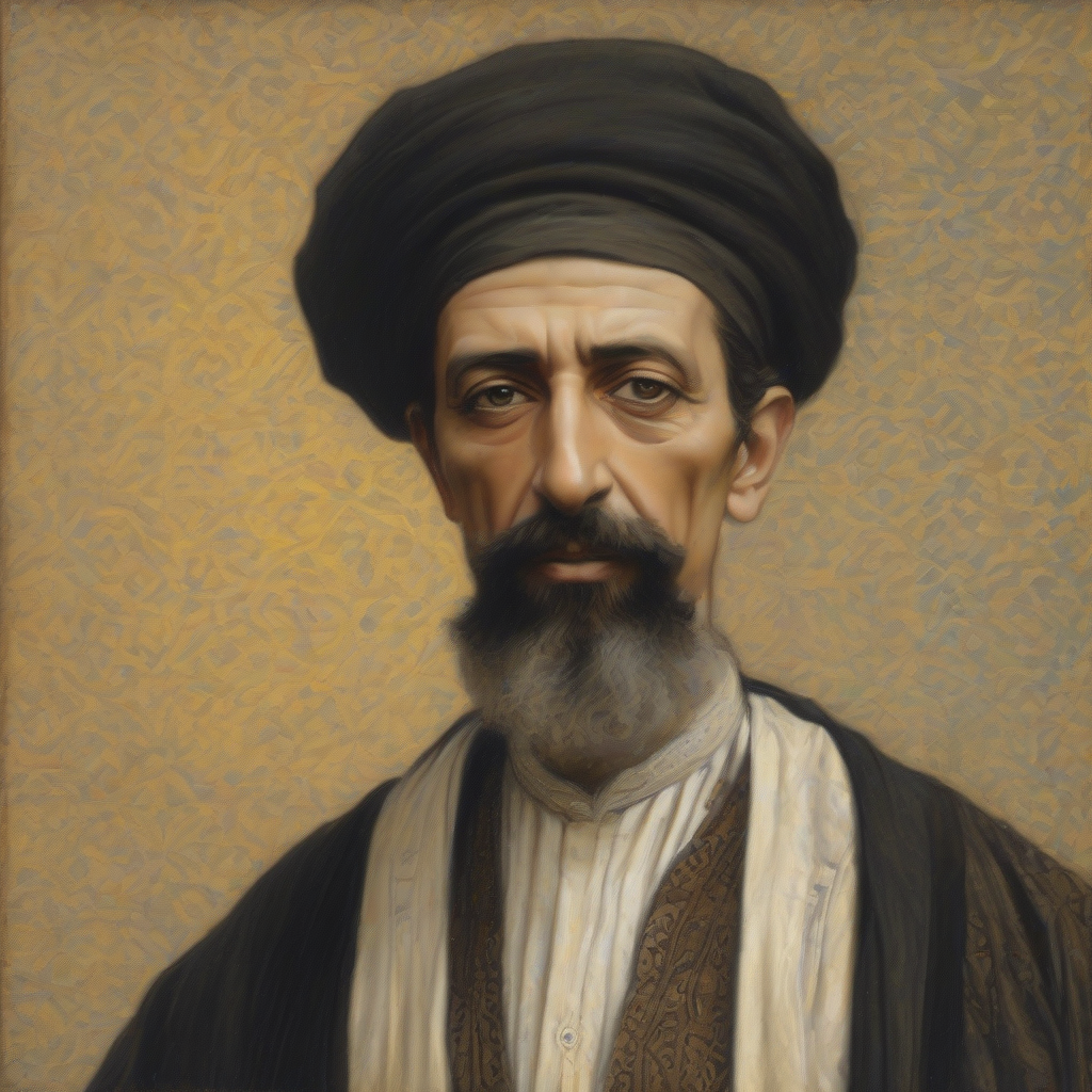 osman hamdi bey portrait illustration pastel background by मुफ्त एआई छवि जनरेटर - बिना लॉगिन के✨ | AIGAZOU