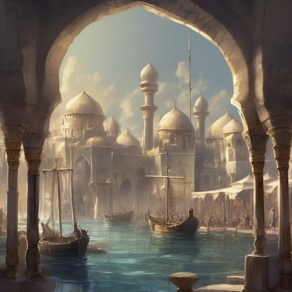 sword and magic fantasy islamic port by मुफ्त एआई छवि जनरेटर - बिना लॉगिन के✨ | AIGAZOU