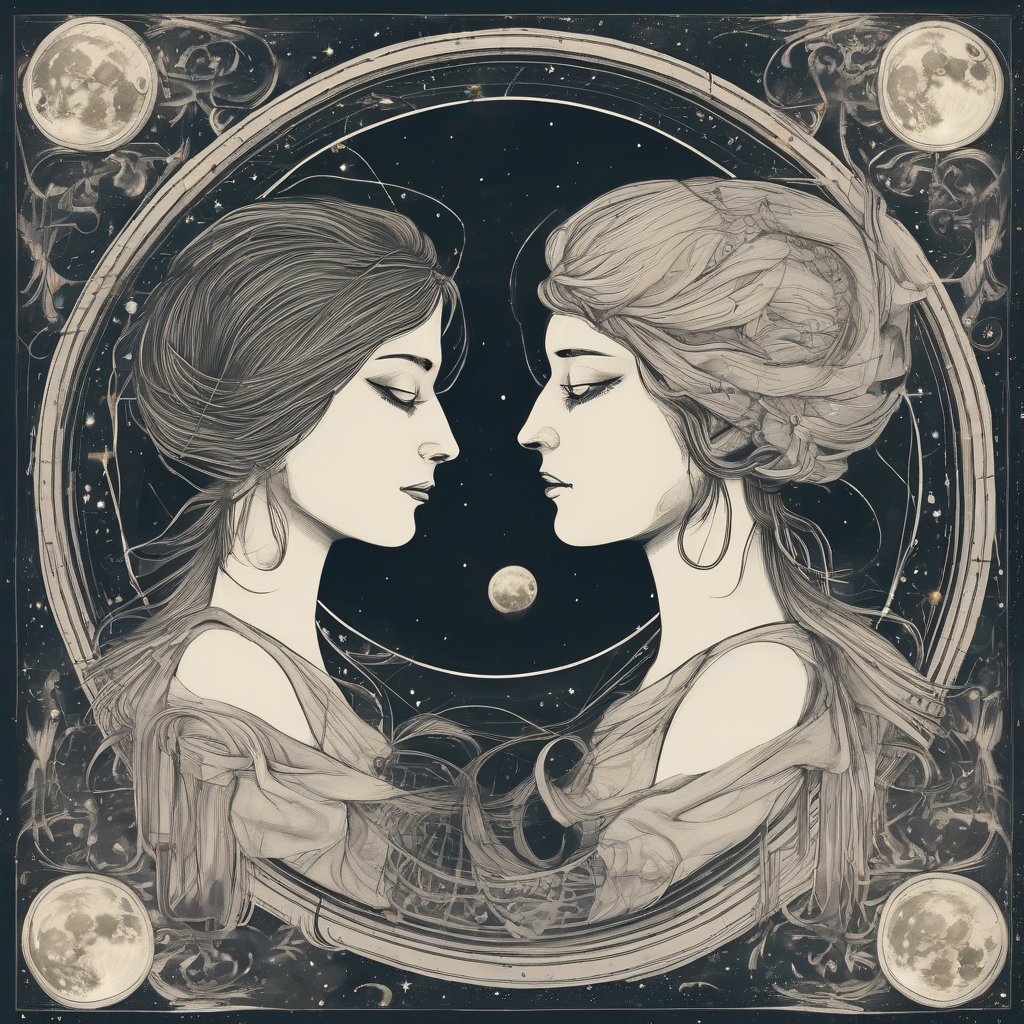 gemini and full moon by मुफ्त एआई छवि जनरेटर - बिना लॉगिन के✨ | AIGAZOU