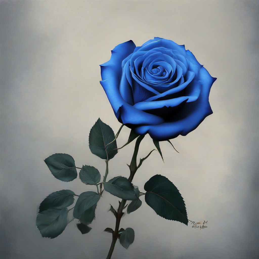 blue rose by 免费AI图像生成工具 | AIGAZOU