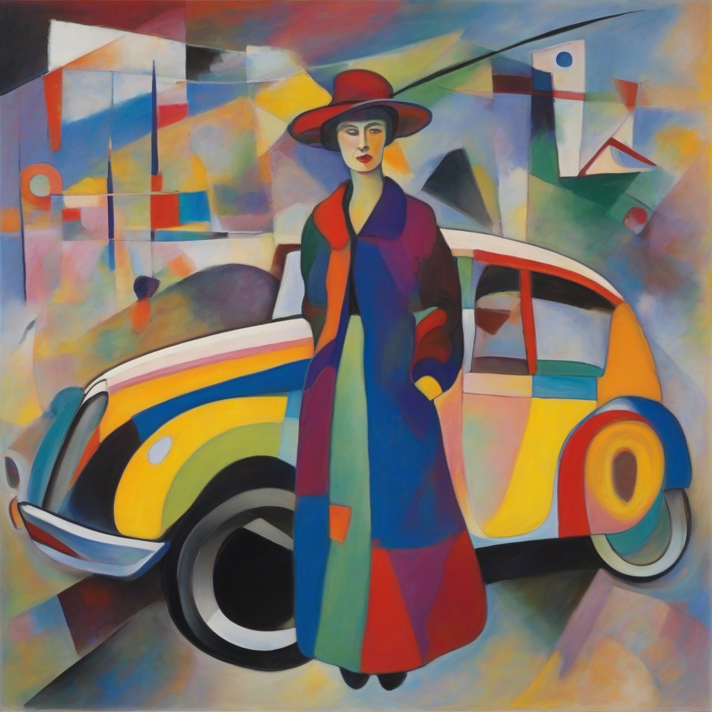 frau kandinsky auto by Générateur d'images par IA gratuit - Aucune connexion nécessaire✨ | AIGAZOU