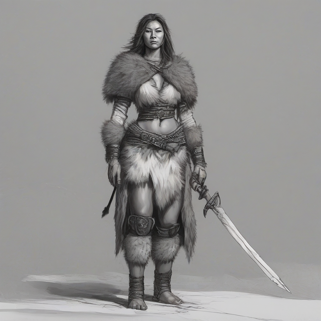 female warrior in bear fur by मुफ्त एआई छवि जनरेटर - बिना लॉगिन के✨ | AIGAZOU