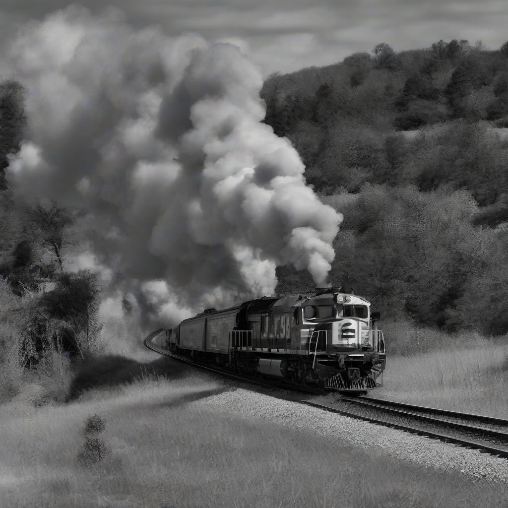 captivating scenery and steam locomotive in motion by मुफ्त एआई छवि जनरेटर - बिना लॉगिन के✨ | AIGAZOU