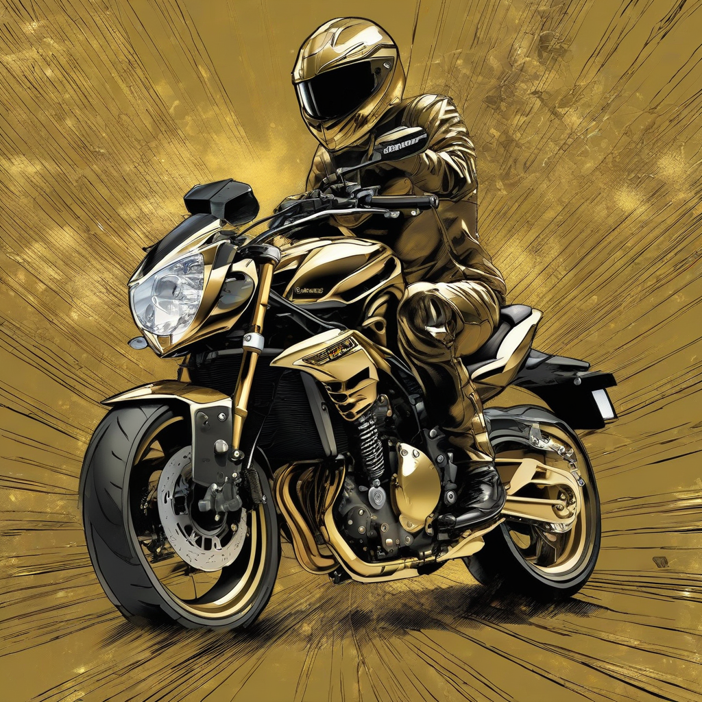 kawasaki z2 music gold illustration by मुफ्त एआई छवि जनरेटर - बिना लॉगिन के✨ | AIGAZOU