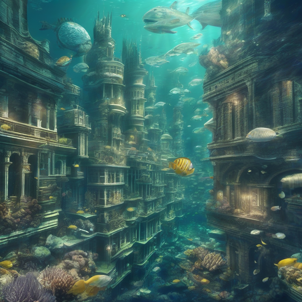 underwater city by मुफ्त एआई छवि जनरेटर - बिना लॉगिन के✨ | AIGAZOU