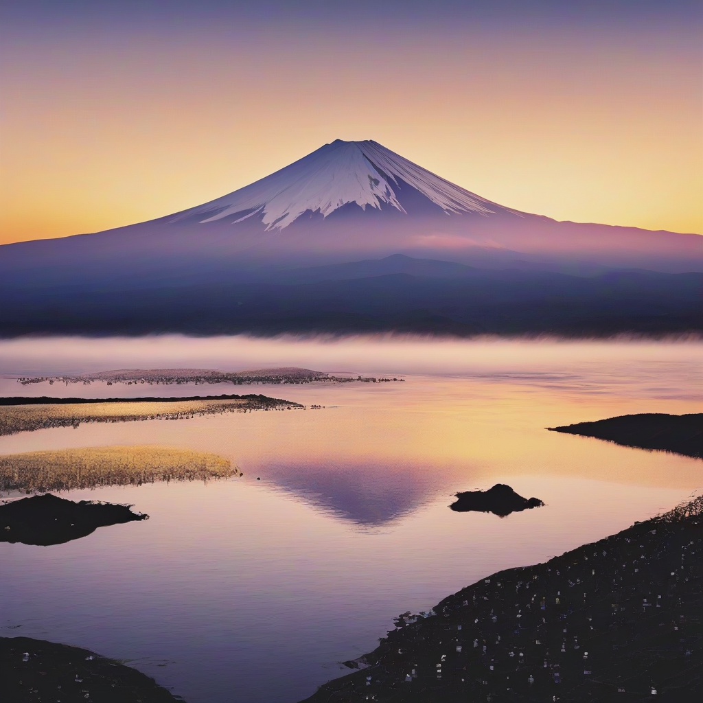 mount fuji sunrise bunkers by Free AI Image Generator & Maker - No login required✨ | AIGAZOU