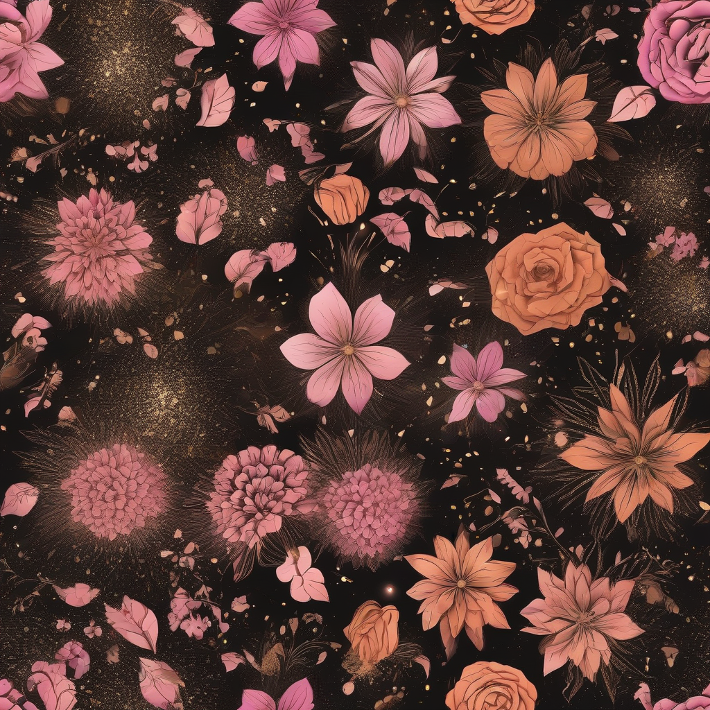 create wallpaper with pink flowers on table by Free AI Image Generator & Maker - No login required✨ | AIGAZOU