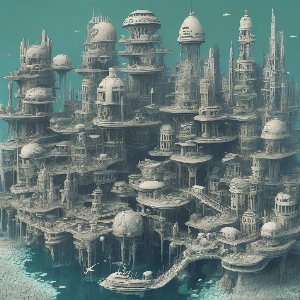 underwater city by मुफ्त एआई छवि जनरेटर - बिना लॉगिन के✨ | AIGAZOU