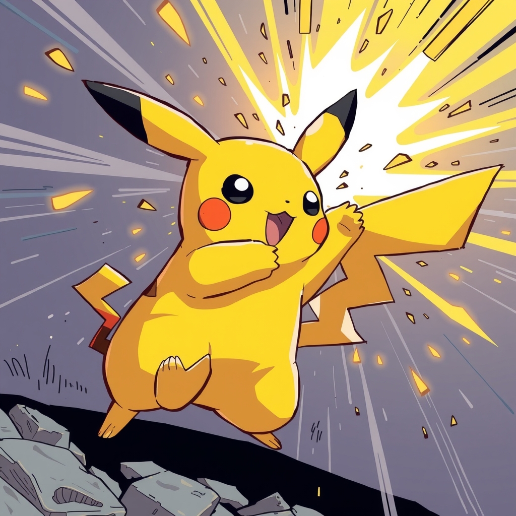 pikachu releases hyper beam incredibly cool by मुफ्त एआई छवि जनरेटर - बिना लॉगिन के✨ | AIGAZOU