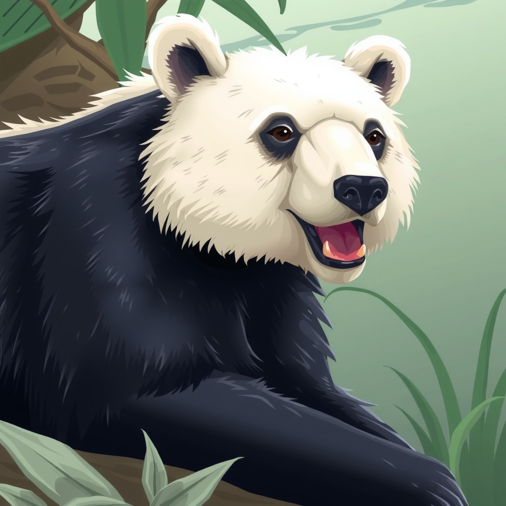 white bear displayed as black bear in zoo by मुफ्त एआई छवि जनरेटर - बिना लॉगिन के✨ | AIGAZOU